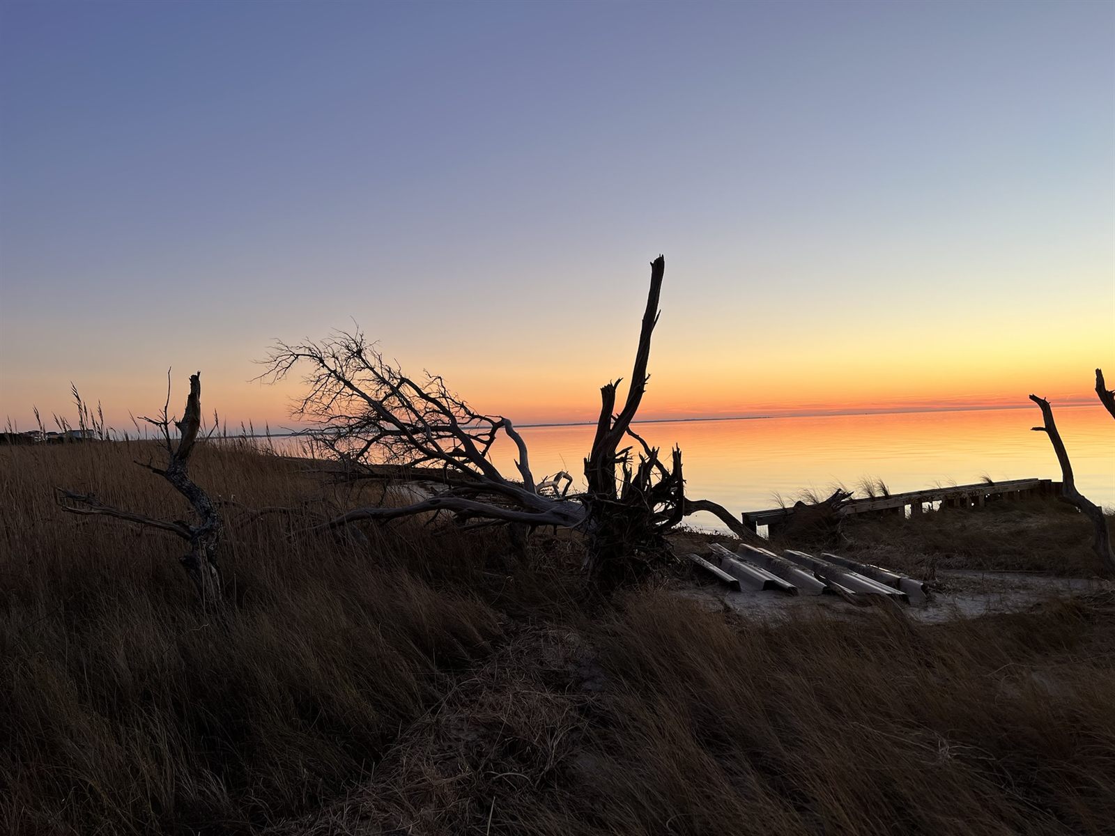 Sunset over the Pamlico Sound
